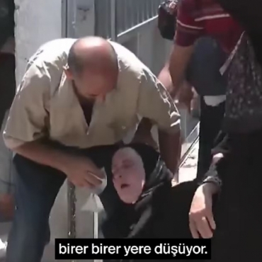 Gazzeli Kadın Canlı Yayında Açlıktan Bayıldı